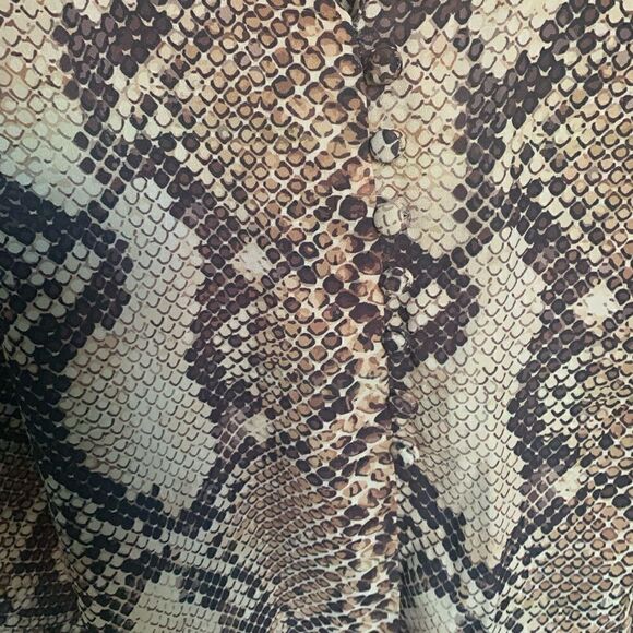 ASOS DESIGN Mini Dress with Slits in Snake Print - Picture 6 of 9